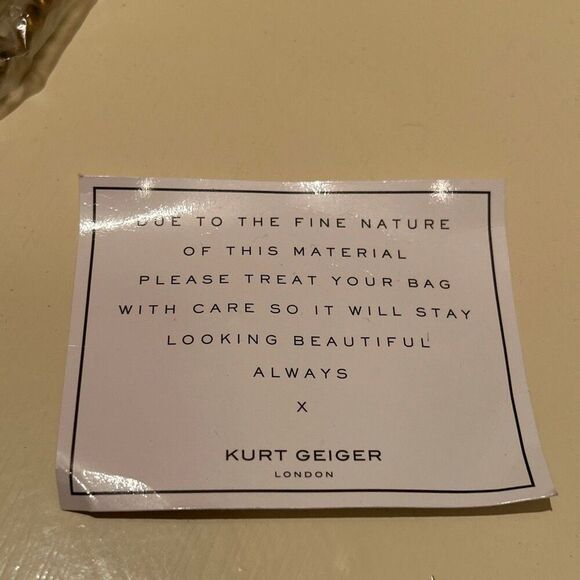 Kurt Geiger Mini Handle Kensington Bag Blue Tweed Plaid Strawberry Print Kawaii - Picture 5 of 14